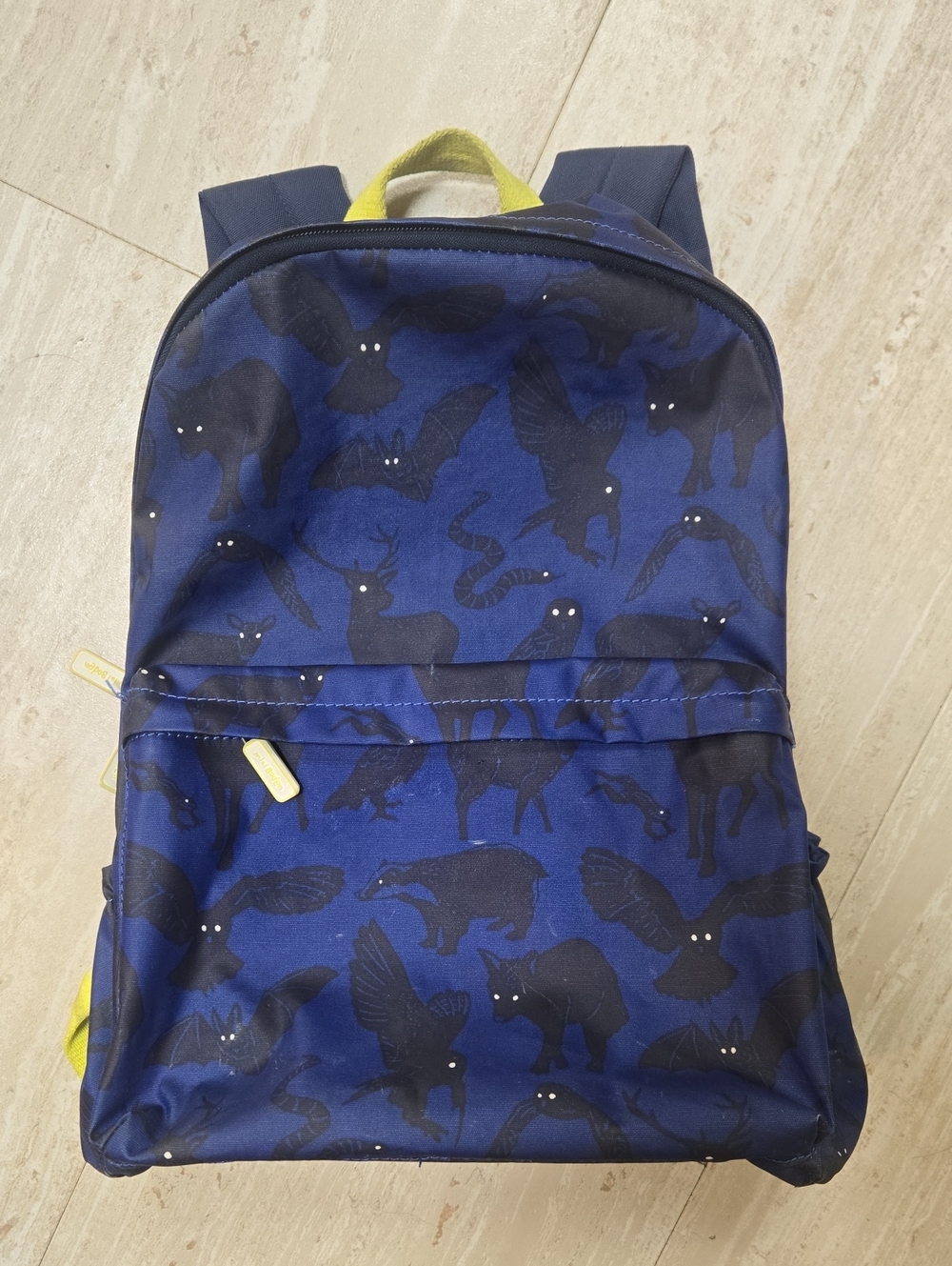 Mini Boden Blue Nocturnal Animals Backpack
